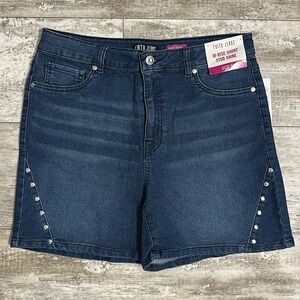 Faith Jeans Hi-Rise Stud Shine Shorts